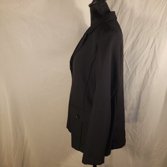 Nikki Black Suit Blazer Size 10 - Picture 2 of 4